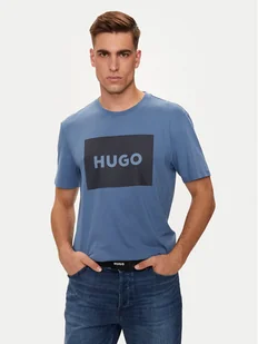Hugo T-Shirt Dulive222 50467952 Niebieski Regular Fit - Koszulki męskie - miniaturka - grafika 1