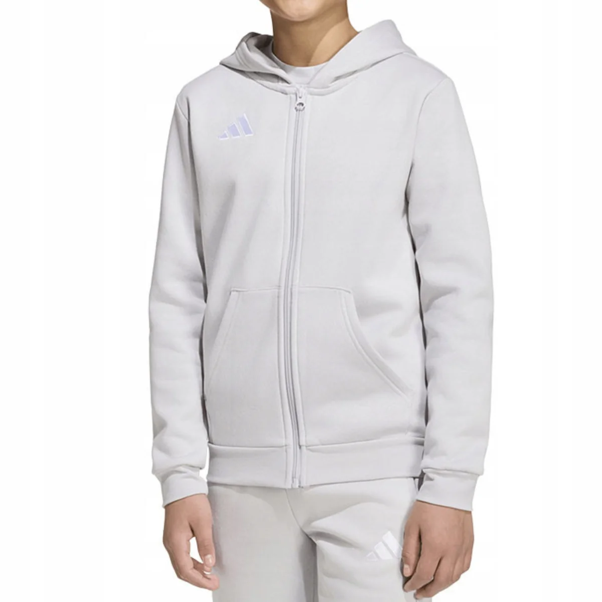 Bluza Dziecięca ADIDAS z Kapturem Dresowa Chłopięca Rozpinana r.164-170cm