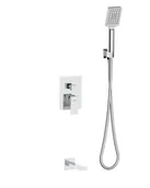 Baterie wannowe i prysznicowe - Zestaw wannowy podtynkowy Valvex Lima chrom połysk 2419908 - miniaturka - grafika 1