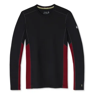 Koszulka męska Smartwool  Merino Sport 150 Long Sleeve Crew Red/Black XL - Koszulki męskie - miniaturka - grafika 1