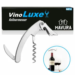 Nóż kelnerski VinoLuxe ze stali nierdzewnej sztućce kelnerskie korkociąg nóż sommelierski - Korkociągi i otwieracze - miniaturka - grafika 1