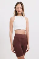 Koszule damskie - Krótki Tank Top ELISE - White - miniaturka - grafika 1