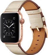 Akcesoria do smartwatchy - 4TechGoods PASEK SKÓRZANY DO APPLE WATCH 5 6 7 8 SE 42 44 45 - miniaturka - grafika 1