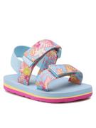 Buty dla dziewczynek - Roxy Sandały AROL100020 Niebieski - miniaturka - grafika 1