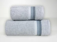 Ręczniki - Ręcznik, nowoczesny ręcznik bawełniany Ombre 50x90cm jasnoszary - miniaturka - grafika 1