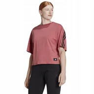 Koszulki i topy damskie - Koszulka adidas FI 3 Stripes Tee HK0494 czerwony X - miniaturka - grafika 1