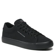 Trampki męskie - Tenisówki Tommy Hilfiger Th Hi Vulc Core Low Canvas FM0FM04686 Black BDS - miniaturka - grafika 1