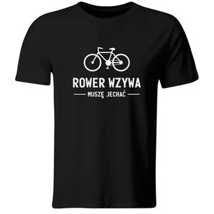 GiTees, Koszulka Rower Wzywa, Muszę Jechać! T-Shirt na Prezent dla Rowerzysty, rozmiar L - Koszulki męskie - miniaturka - grafika 1