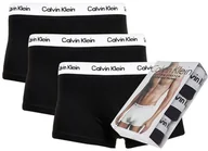 Majtki męskie - Calvin Klein bokserki męskie czarne zestaw 3 sztuki 0000U2664G-001 S - miniaturka - grafika 1