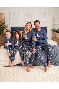 Piżama damska Best friends z zwierzętami niebieska XL - Piżamy damskie - miniaturka - grafika 3