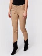 Spodnie damskie - Morgan Jeansy 211-PETRA1 Brązowy Skinny Fit - miniaturka - grafika 1