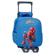 Plecaki szkolne i tornistry - Joumma Marvel Spiderman Vigilante Plecak przedszkolny z wózkiem, niebieski 23x25x10 cm Poliester 5,25 l, Niebieski, Talla única, Plecak przedszkolny z wózkiem - miniaturka - grafika 1