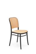 Krzesła - Krzesło z tworzywa polipropylen K483 kolor naturalny/czarny - miniaturka - grafika 1