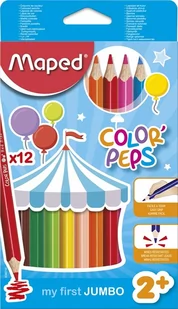 Maped Kredki trójkątne Colorpeps Maxi, 12 szt. 834010 - Przybory szkolne - miniaturka - grafika 2