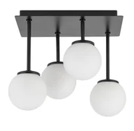 Lampy sufitowe - Tulia lampa sufitowa czarna 4 punktowa 33505 Sigma - miniaturka - grafika 1