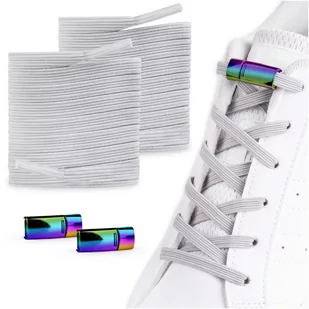 Sznurówki elastyczne Sznurówki do butów bez wiązania tęczowa klamra - Akcesoria obuwnicze - miniaturka - grafika 1