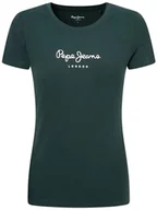 Koszulki i topy damskie - Pepe Jeans Koszulka damska New Virginia Ss N, Zielony (Regent Green), L - miniaturka - grafika 1