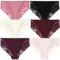 Majtki damskie - MAJTKI DAMSKIE FIGI Bawełniane Kobiece Zestaw 6 Pak Koronka MORAJ r. S - miniaturka - grafika 1