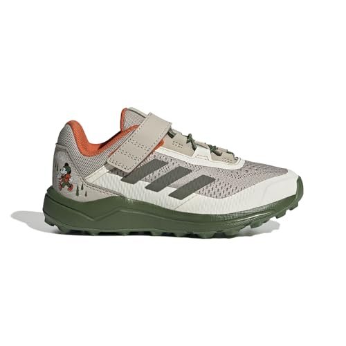adidas Uniseks - dzieci TERREX DISNEY AGRAVIC FLOW TRAIL RUNNING SHOE, wonder beige/olive strata/orange, 36 EU