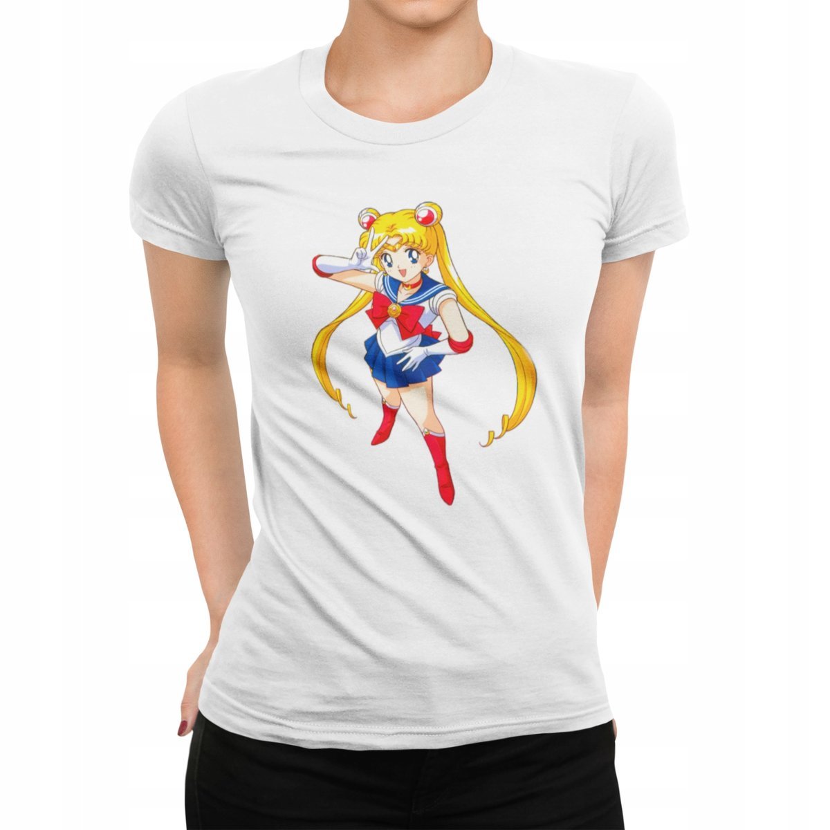 Koszulka Damska Z Nadrukiem Prezent Sailor Moon Czarodziejki Z Księżyca -M