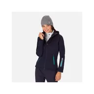Bluzy narciarskie - Kurtka do narciarstwa biegowego damska ROSSIGNOL W Softshell Hoodie Jkt - miniaturka - grafika 1