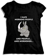 Gadżety dla niej i dla niego - Koszulka I Hate Mornings - miniaturka - grafika 1