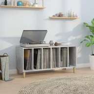 Szafki RTV - vidaXL Szafka na płyty, szarość betonu, 100x38x48 cm - miniaturka - grafika 1