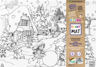Biała mata wodoodporna do kolorowania Strigo by Funny Mat Zima - Podkładki na biurko Biała mata wodoodporna do kolorowania Strigo by Funny Mat Zima - Podkładki na biurko - miniaturka - grafika 1