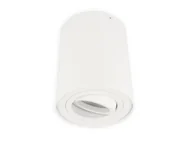 Lampy sufitowe - Lampa sufitowa liniowa LED ROLLO reflektor natynkowy oprawa natynkowa reflektor obrotowy 45° okrągły biały wykonany z aluminium z gniazdem GU10 żarówka 5W neutralny biały - miniaturka - grafika 1