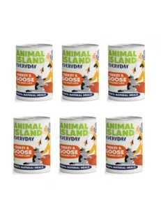 Pakiet Animal Island Mokra Karma Everyday Dla Kota Indyk i Gęś 6 x 400 g - Mokra karma dla kotów - miniaturka - grafika 1