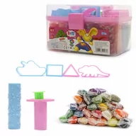 Masy plastyczne - Ciastolina z foremkami akcesoria Duży Zestaw 1kg+ - miniaturka - grafika 1