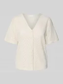 Bluzki damskie - Bluzka o kroju regular fit z dekoltem w serek model ‘DELAIA’ - miniaturka - grafika 1