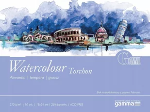 Blok GAMMA Watercolour Torchon akwarela 18x24 cm - Podobrazia, bloki, papiery - miniaturka - grafika 1