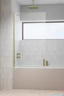 Akcesoria do armatury i ceramiki - Radaway Modo New Brushed Gold Pnj parawan nawannowy 70cm L/P szczotkowane złoto 10006070-99-01 - miniaturka - grafika 1