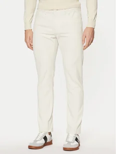 BOSS Spodnie materiałowe P-Delaware5 50527494 Écru Slim Fit - Spodnie męskie - miniaturka - grafika 1