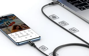 Kabel USB-C do USB-C Ugreen US557, 100W, 5A (czarny) - Kable - miniaturka - grafika 5