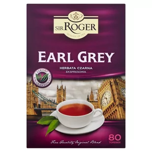 Sir Roger Earl Grey Herbata czarna ekspresowa 120 g (80 torebek) - Herbata - miniaturka - grafika 1