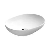 Umywalki - Savio Umywalka ceramiczna nablatowa 50x38 cm - miniaturka - grafika 1