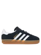 Buty dla dziewczynek - adidas Sneakersy Gazelle Indoor IH9135 Czarny - miniaturka - grafika 1