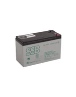 Baterie do zasilaczy awaryjnych UPS - SSB akumulator 12V/9,0Ah T2 - faston 6,3 mm - miniaturka - grafika 1