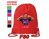 Worki na buty - WOREK SZKOLNY NA WF SPORTOWY ROBERT LEWANDOWSKI BARCELONA - IMIĘ - miniaturka - grafika 1