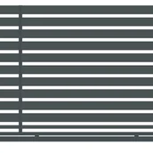 Ogrodzenia - Polbram Brama przesuwna bez przeciwwagi Tinos 5x1,56 m lewa antracytowa - miniaturka - grafika 1