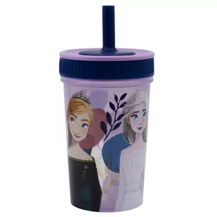 Kubek ze słomką niekapek KRAINA LODU 465ml - Kubki dla dzieci - miniaturka - grafika 1