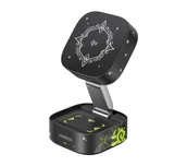 Ładowarki do telefonów - UGREEN Qi2 2w1 W702 Genshin Impact Series do Iphone, AirPods, 25W + kabel USB-C 1m Czarny - miniaturka - grafika 1