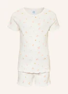 Piżamy dla dziewczynek - Sanetta Piżama Z Szortami weiss - miniaturka - grafika 1