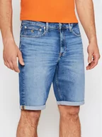 Spodenki męskie - Calvin Klein Jeans Szorty jeansowe J30J317748 Niebieski Regular Fit - miniaturka - grafika 1