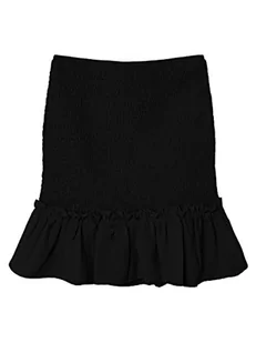 NAME IT Girl's NLFECKALI spódnica spódnica, czarna, 140, czarny, 140 cm - Spódnice - miniaturka - grafika 1
