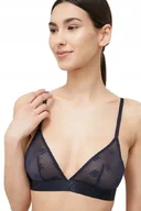 Biustonosze - TOMMY HILFIGER GRANATOWY BIUSTONOSZ Z SIATECZKĄ I LOGO M I1D - miniaturka - grafika 1