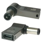 Kable - Przejściówka USB-C do 7,4x5,0mm+ pin DE alu PLN_A007v2 - miniaturka - grafika 1