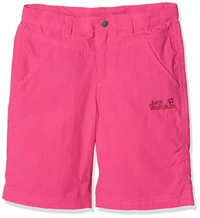 Spodnie i spodenki dla dziewczynek - Jack Wolfskin Spodenki SUN SHORTS K pink peony - 116 1605613-2010 - grafika 1